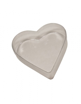 Klarsicht-Herzschachtel transparent klein für ca. 125g Pralinen, ohne Einlage, bitte separat bestellen
